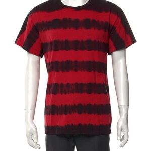 AMIRI Striped Red and Black Men's Tee